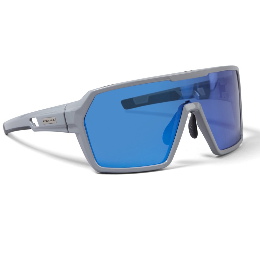 Endura SingleTrack Glasses - dreich grey - blue REVO smoke | clear silver flash mirror