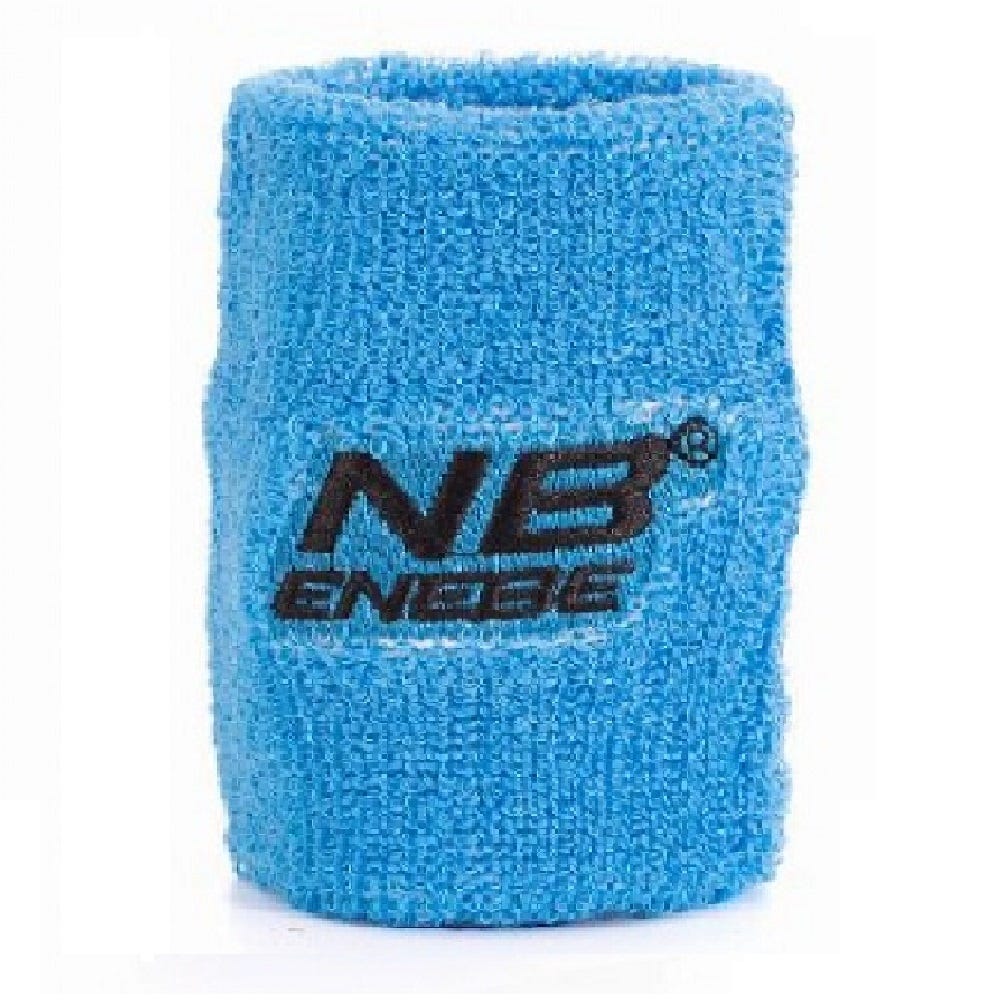 BLUE ENEBE BLACK LOGO WRISTBAND