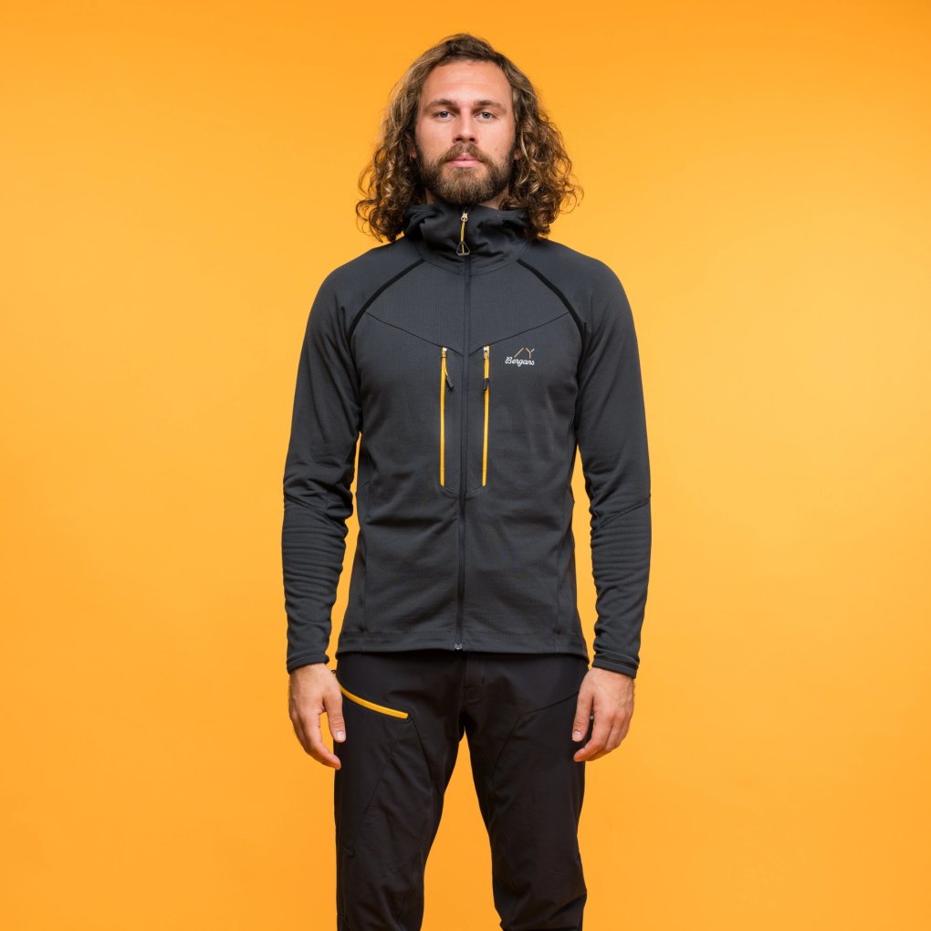 Bergans Y MountainLine Wooltech Midlayer Jacket Men - dark shadow grey