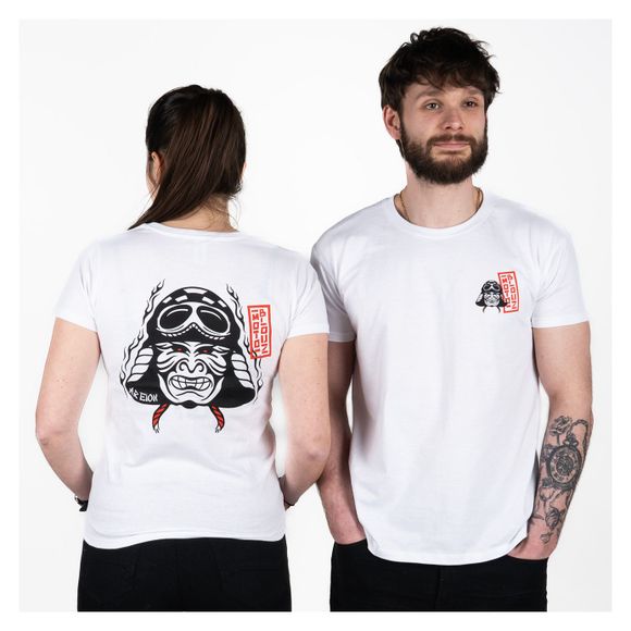 T-Shirt Motoblouz X AREION - HOMME - 20ANS - BlancRef : MB0407