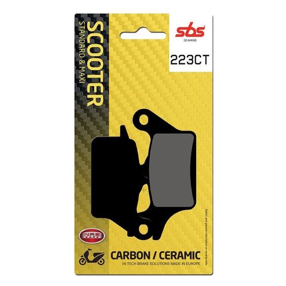 SBS 223CT Organic Front Right Brake PadsRef: 223CT / 223080