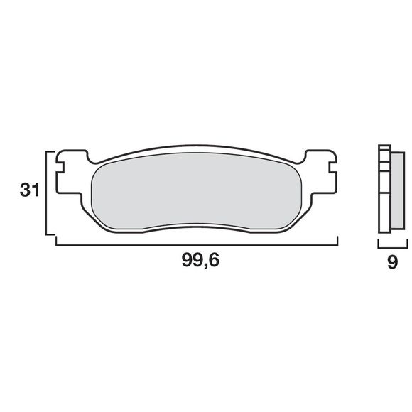Brembo Organic brake pads front/rear (depending on model)Ref: 07YA3707