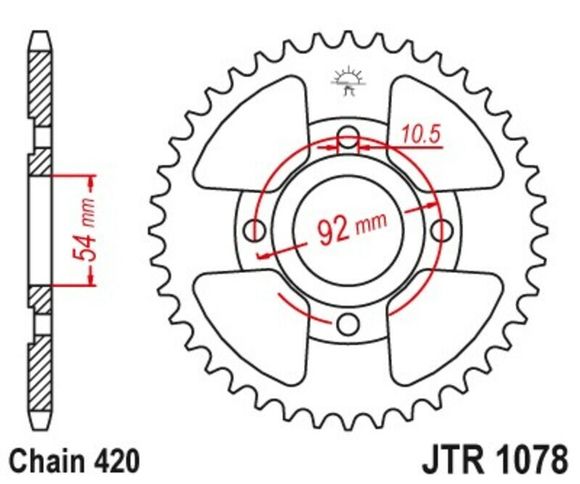 Couronne JT. Acier Standard - 420 60 dentsRef : JTC01858A / 1074871002