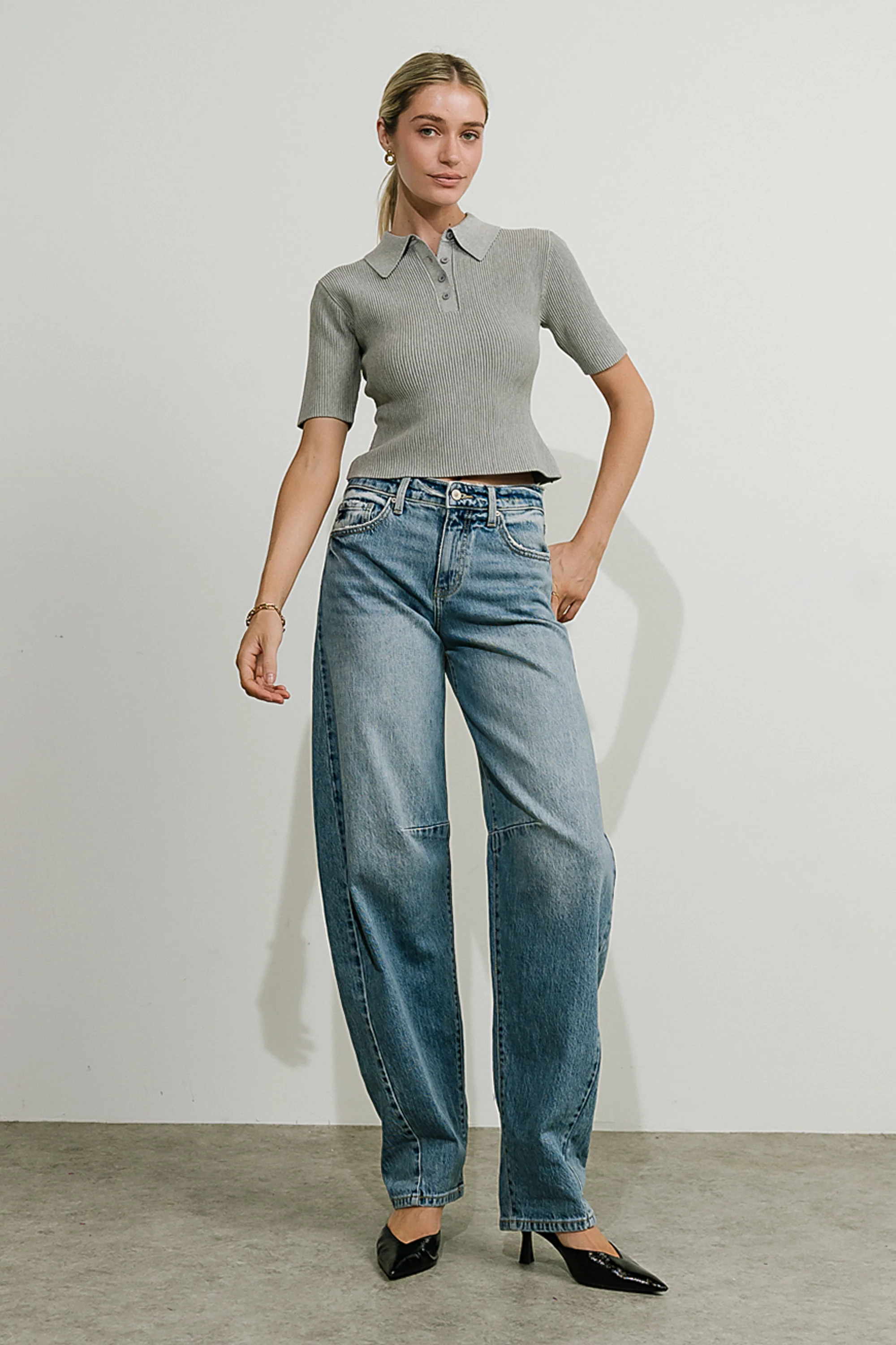 Remy Mid Rise Horseshoe Jeans