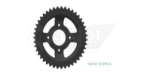 Esjot crown 43 teethRef: Esjo00126A / 12113054