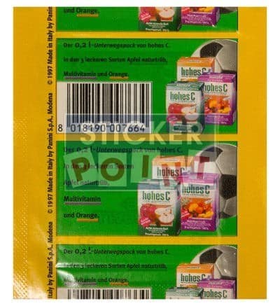 Panini Fussball 98 Packet - original With 5 Stickers