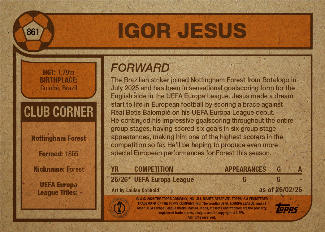 Igor Jesus - UCC Living Set® - Card 861