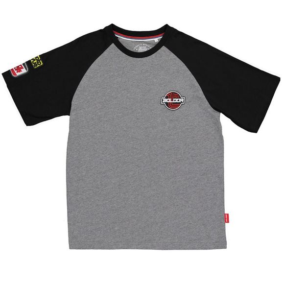 Bol d'Or CORPO RAGLAN Short Sleeve T-Shirt - Grey / BlackRef: BDO0005