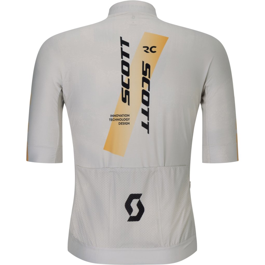 SCOTT RC PRO Short Sleeve Jersey Men - cotton white/gleam orange