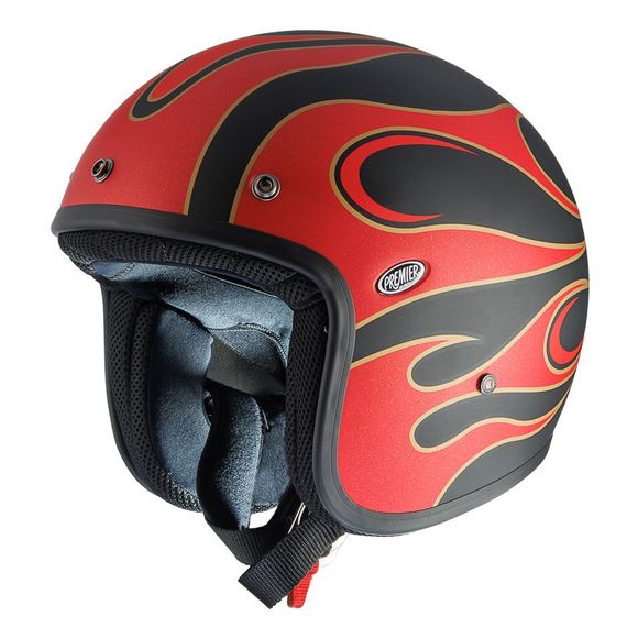Premier jet helmet Classic FR 2 BM - Black / RedRef: PE0441