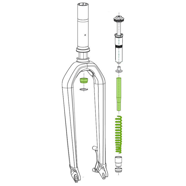 Cannondale Spring Kit KF243/ for Fatty DL50/MC50 - hard
