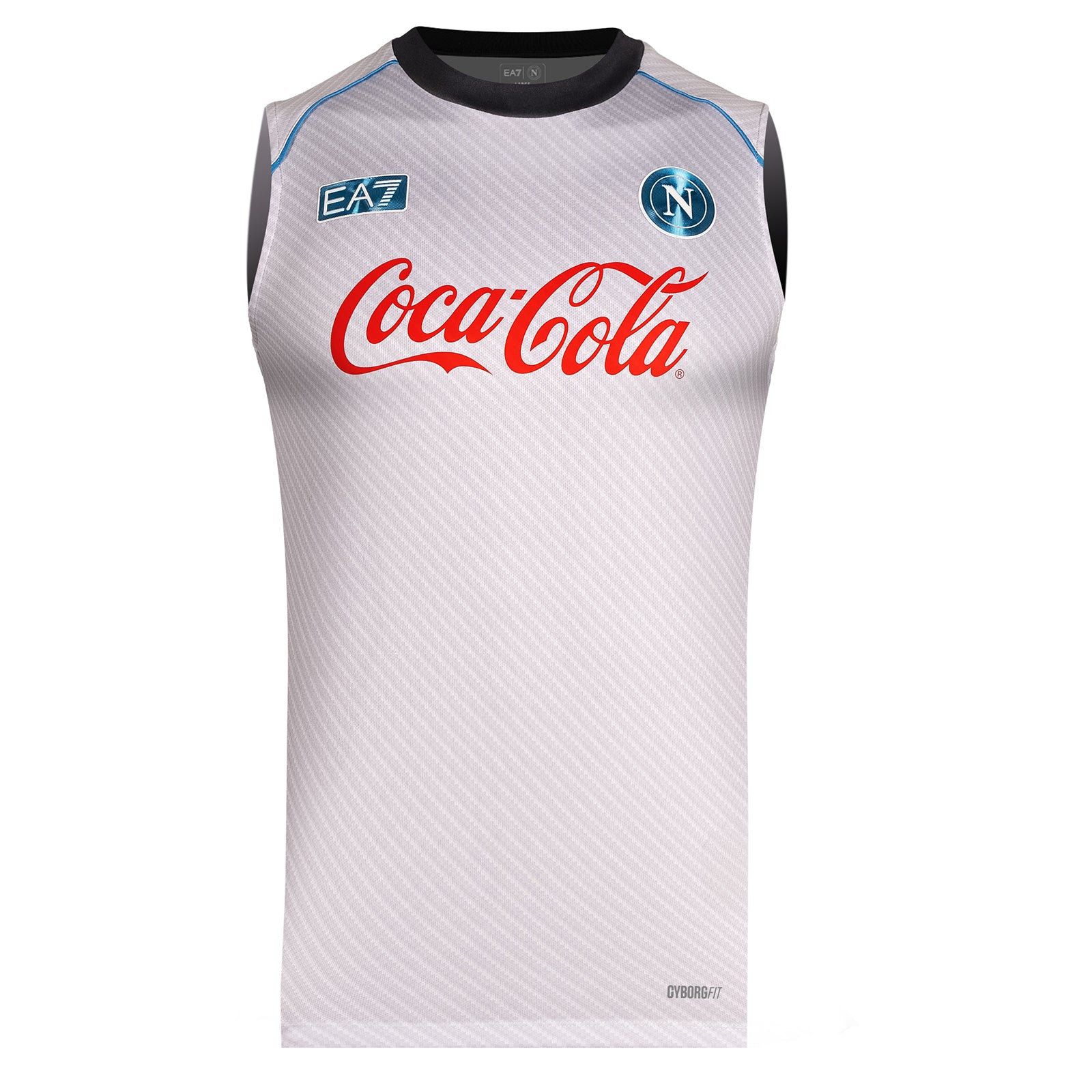 SSC Napoli White/Silver Training Sleveless Jersey 2025/2026