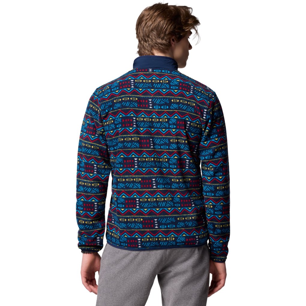 Columbia Sequoia Grove Printed Full Zip Fleece Jacket Men - Collegiate Navy Horizons