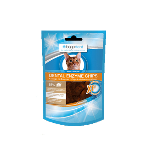 Bogadent Dental Enzyme Chips for Cats - Chicken Flavour - 50g