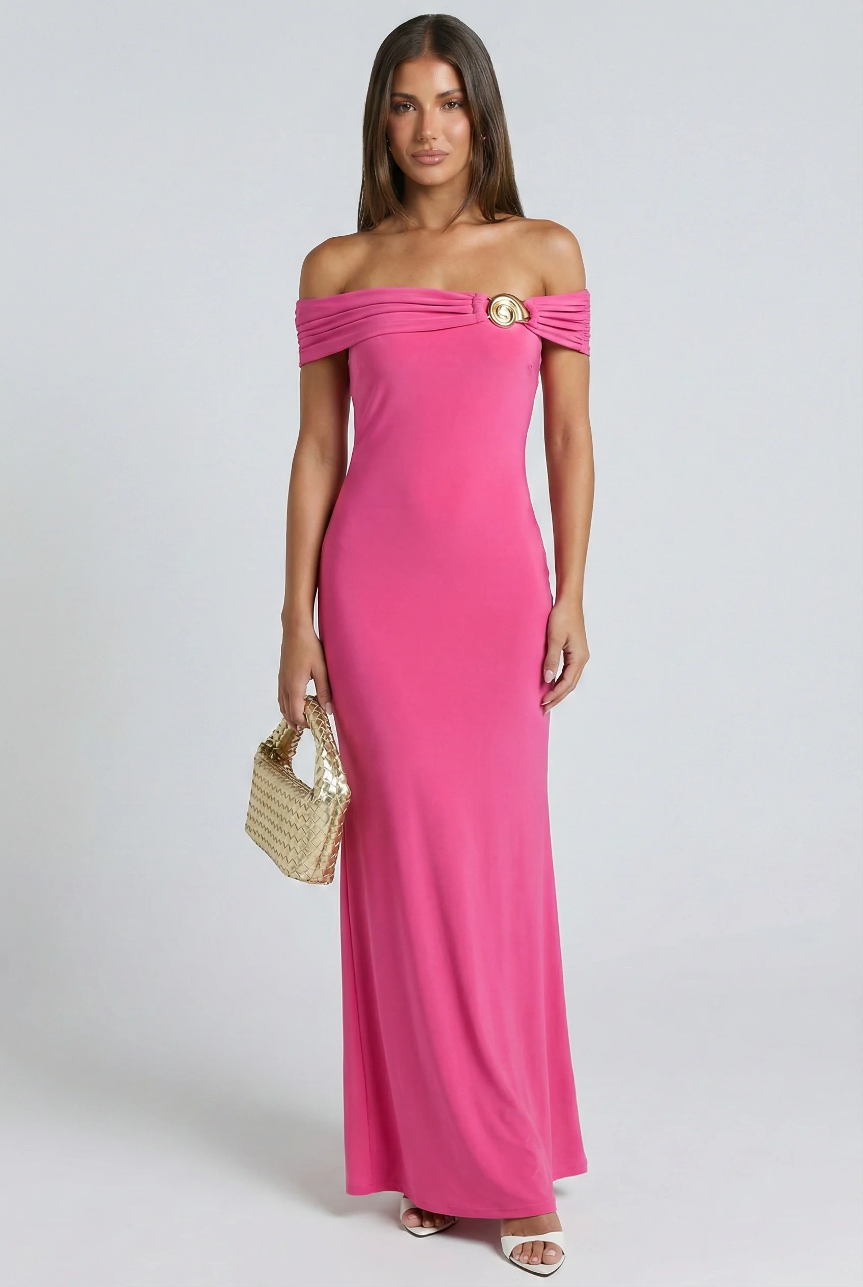 Seashell Radiance Maxi Dress