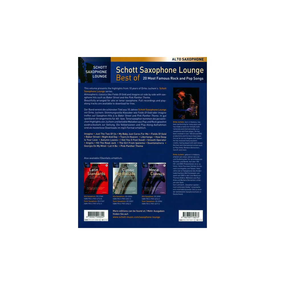 Schott Saxophone Lounge Best Of A