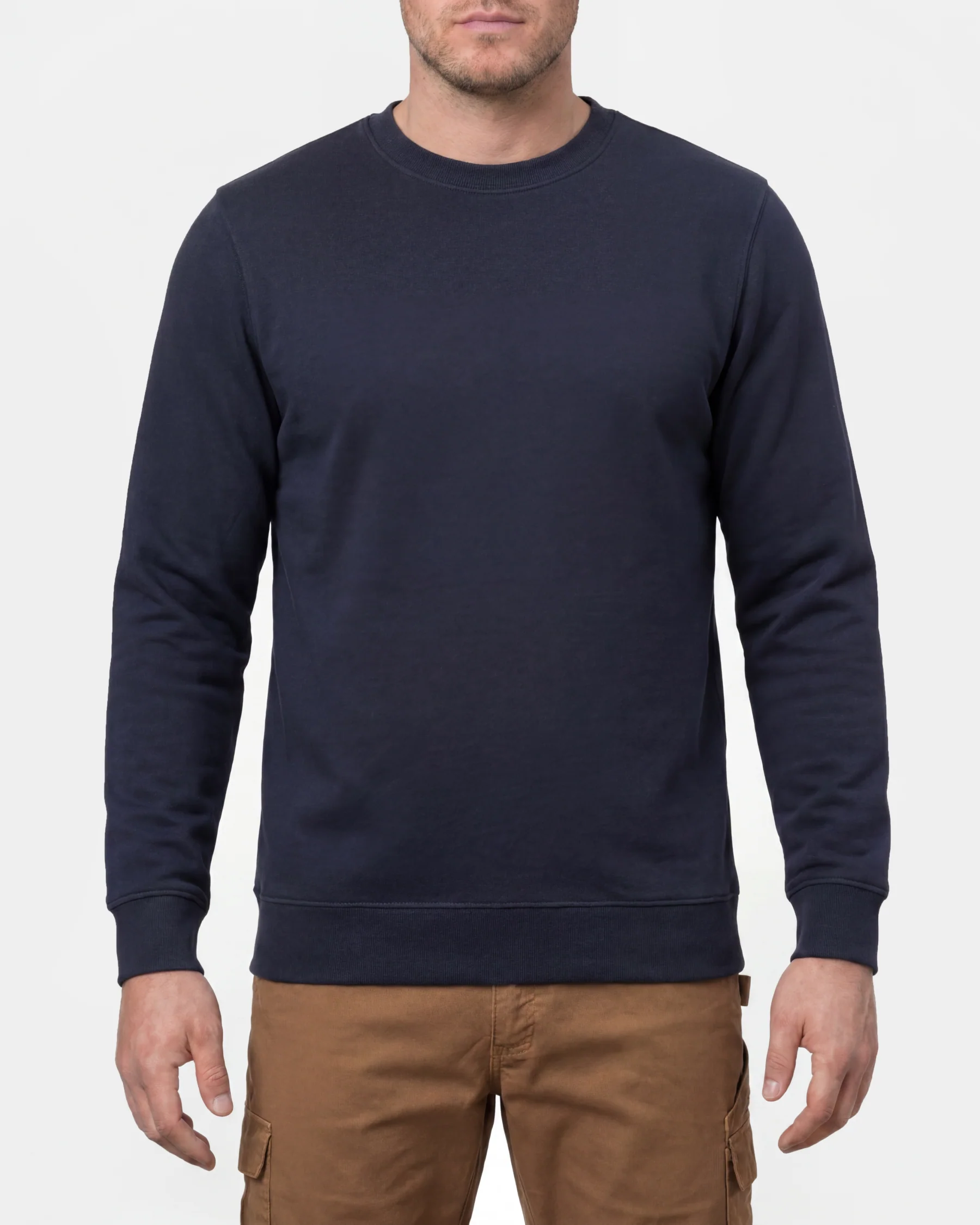 Cotton Poly Crew Neck Sweatshirt