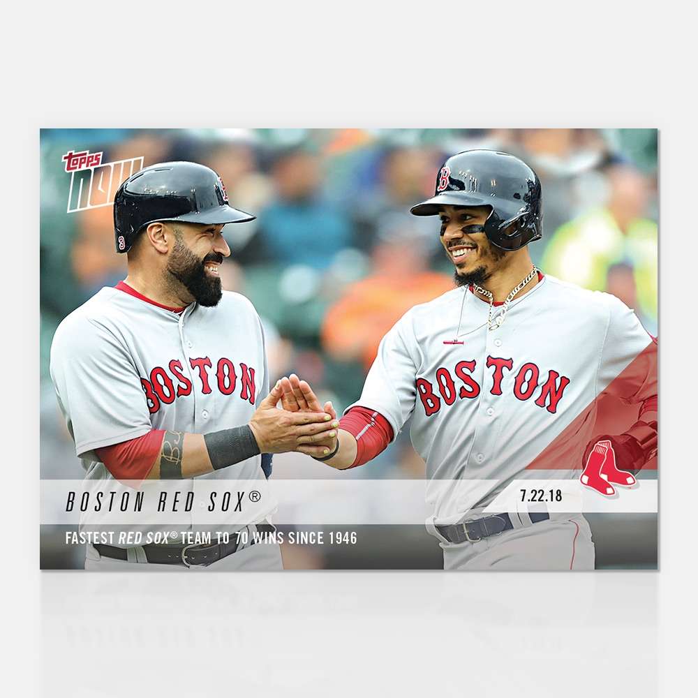 Boston Red Sox - 07/22/2018 TOPPS NOW® Card 487 - Print Run: 274