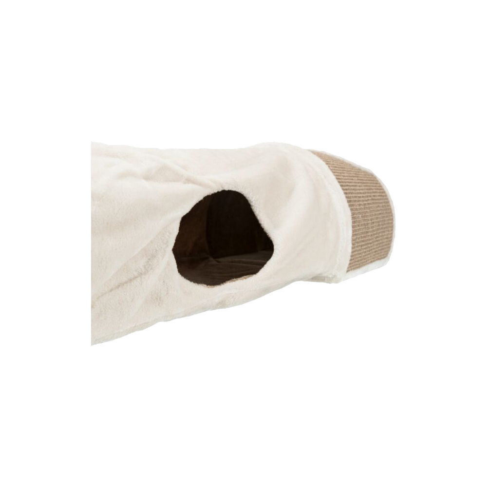 Trixie - Cat Scratching Tunnel - Plush/Sisal - 110 × 30 × 38 cm