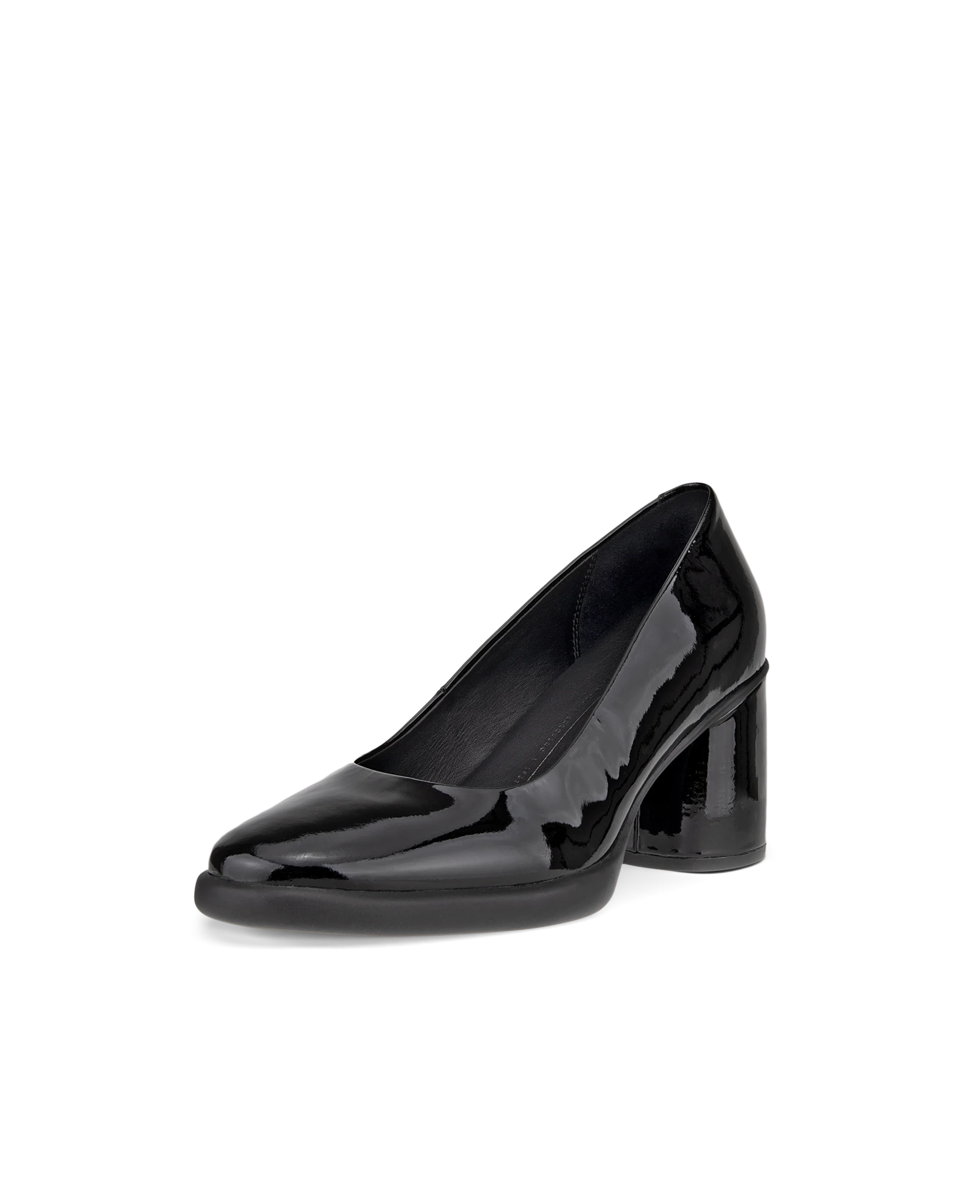 ECCO SCULPTED LX 55 Damen Lederpumps mit Blockabsatz Schwarz