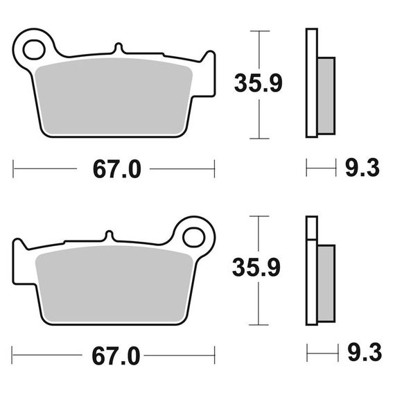 SBS 790SI Sinter Metal Racing Rear Brake PadsRef: 790SI / 790030