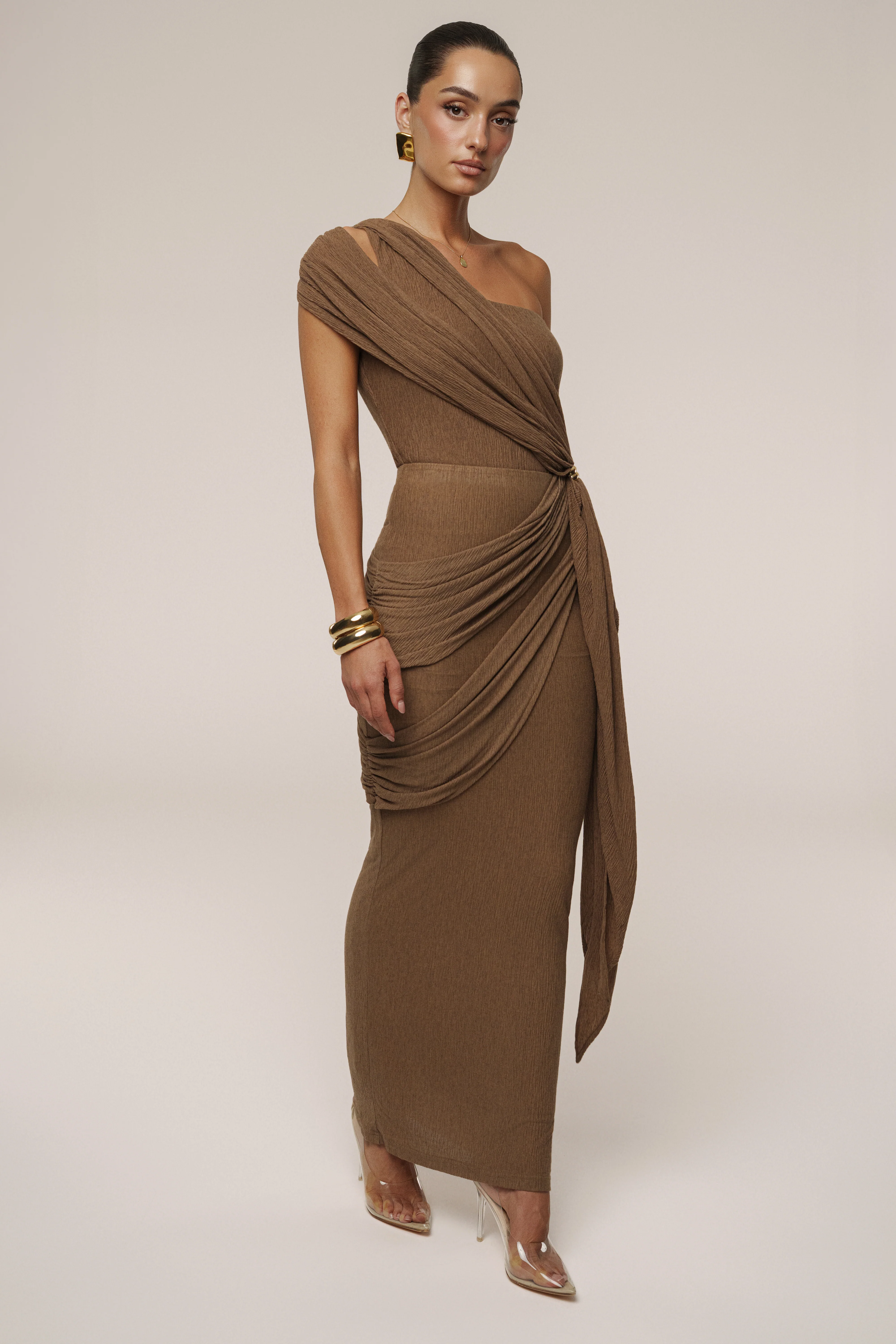 Chocolate Lovina Drape Bodysuit
