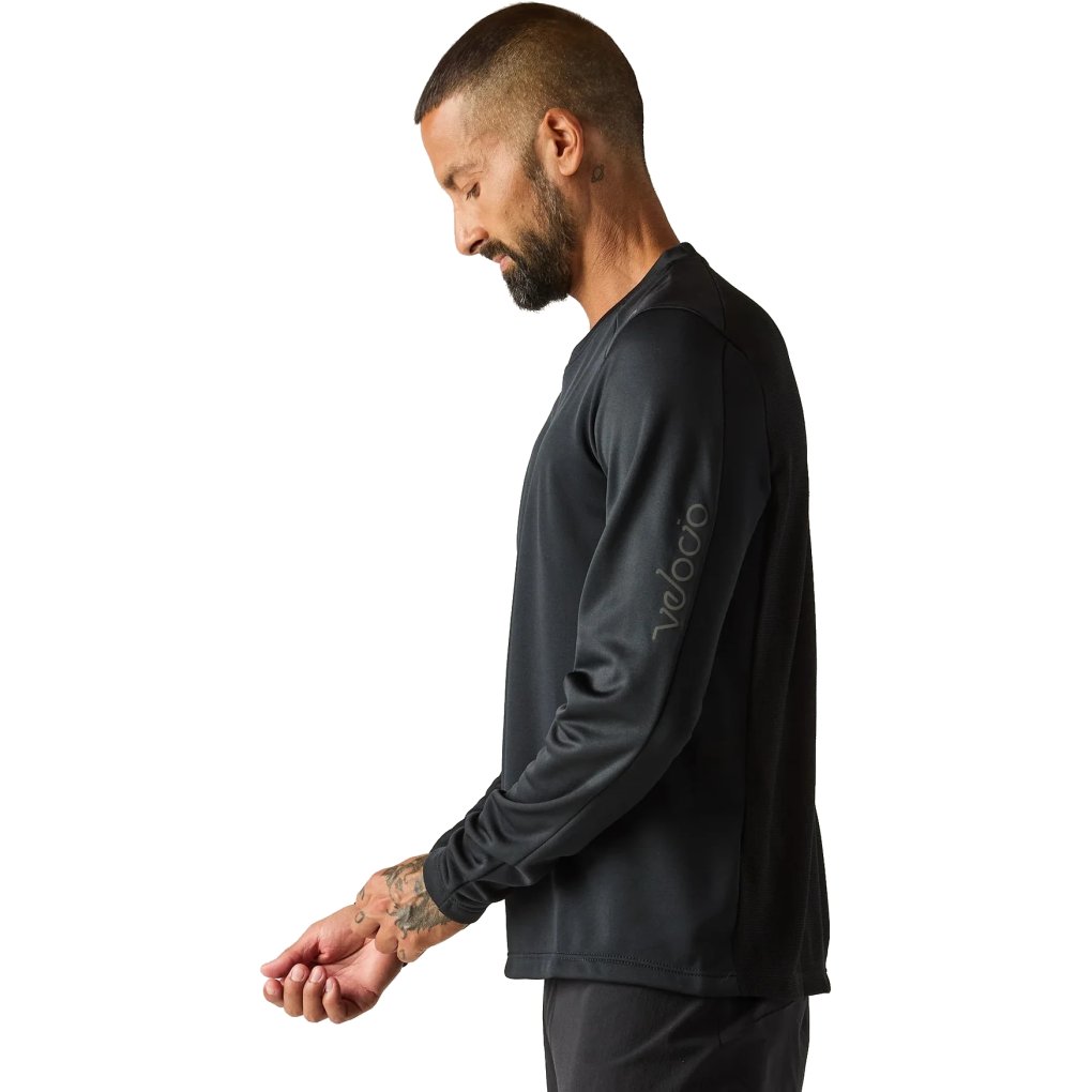 Velocio Merino Trail Long Sleeve Jersey Men - Black