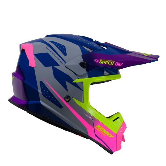 Casque cross Kenny TRACK GRAPHIC KID 2025 - Violet / RoseRef : KE2979