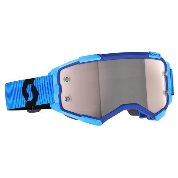 Scott Fury cross mask - blue/black silver chrome works 2024 - Blue / BlackRef: SCO1368 / 2728281034269