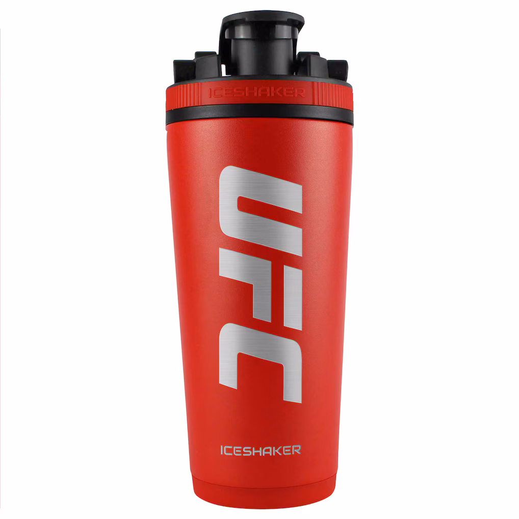 WinCraft Red UFC 26oz. Logo Ice Shaker Bottle
