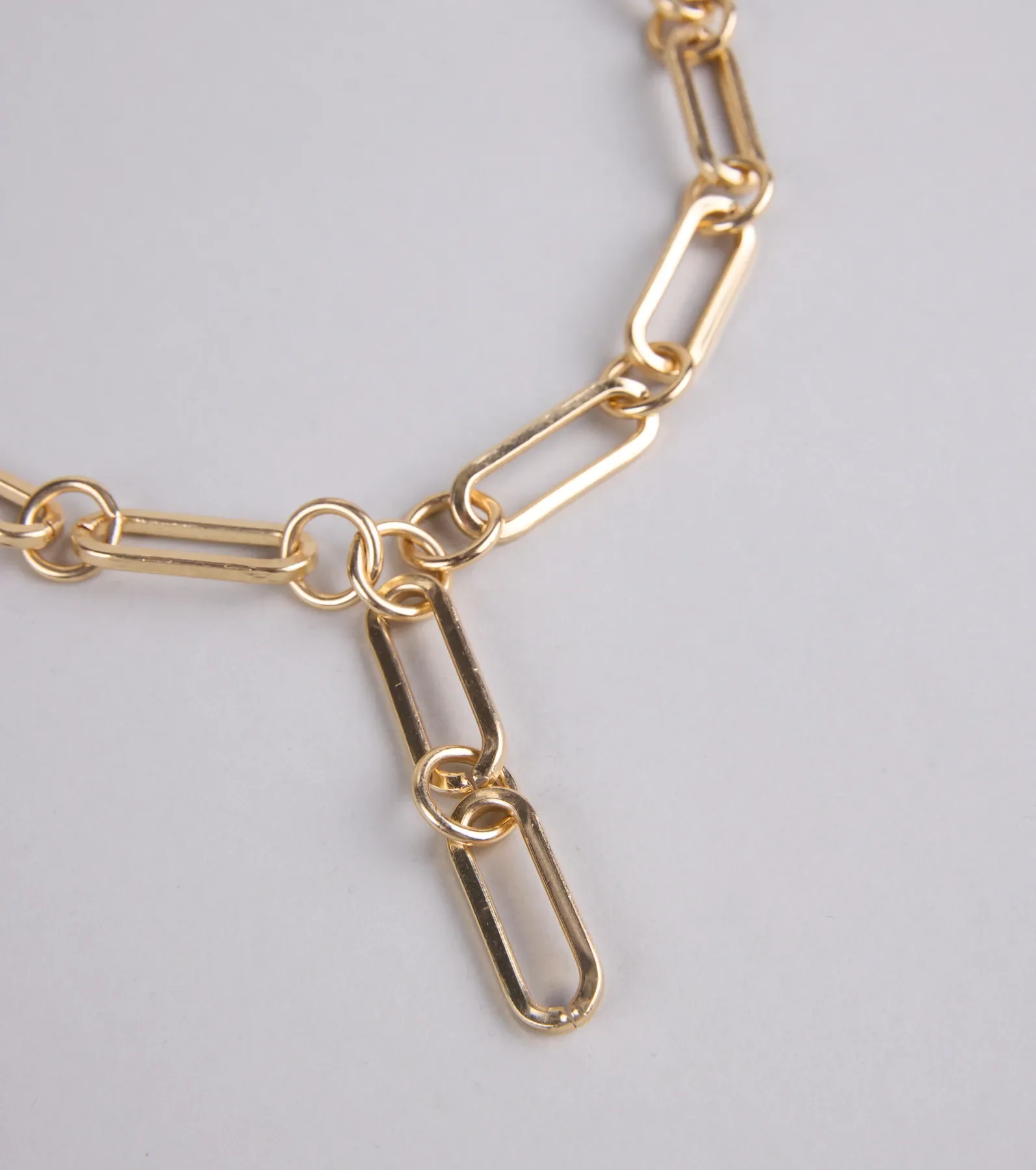 Link Up Luxe Lariat Statement Necklace