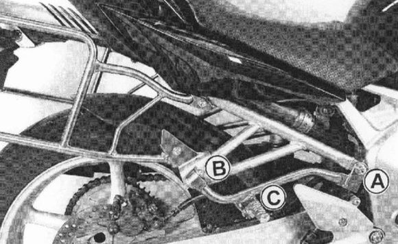 Hepco & Becker Footrest Passenger Lowering Kit - blackRef: Hbe04666A / 42154506 00 01