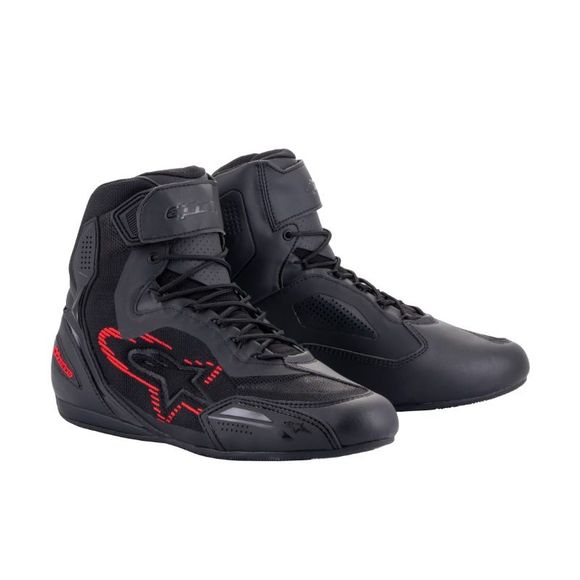 Alpinestars FASTER-3 RIDEKNIT Motorcycle Shoes - Black / RedRef: Ap12262-C63869