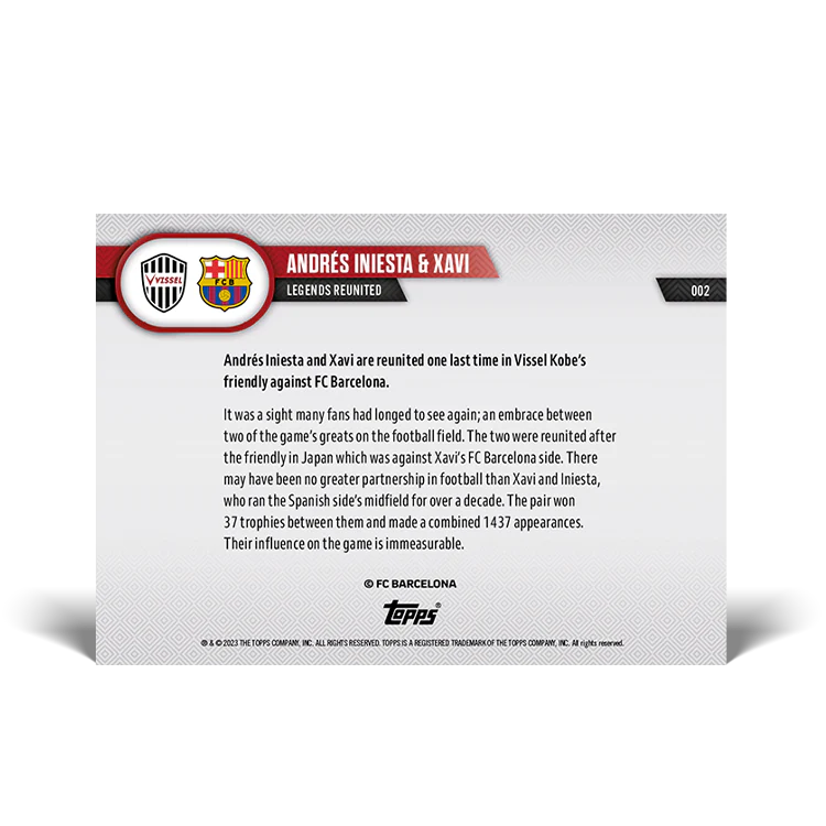 Topps UK - Legends reunited - TOPPS NOW® Card #2