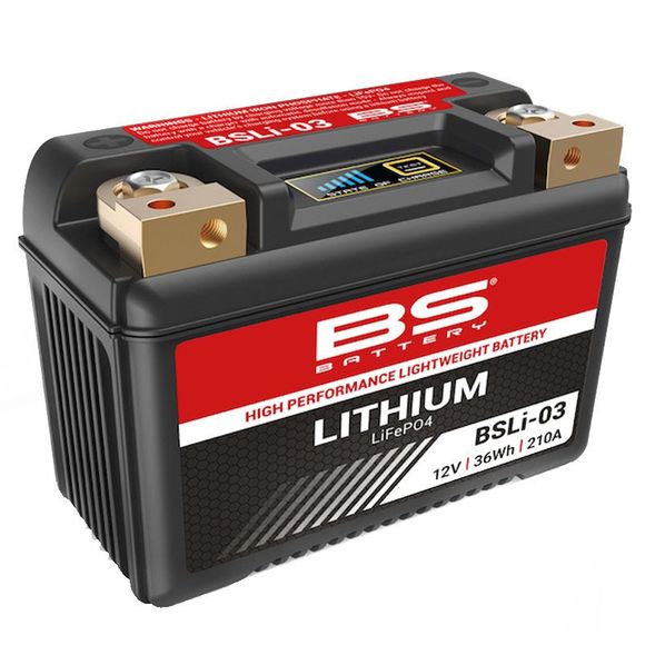 Batterie BS Battery Lithium Ion BSLi-03 (YTX9-BS- YTX7A-BS-YT9B-BS)Ref : BSLI-03 / 1077870