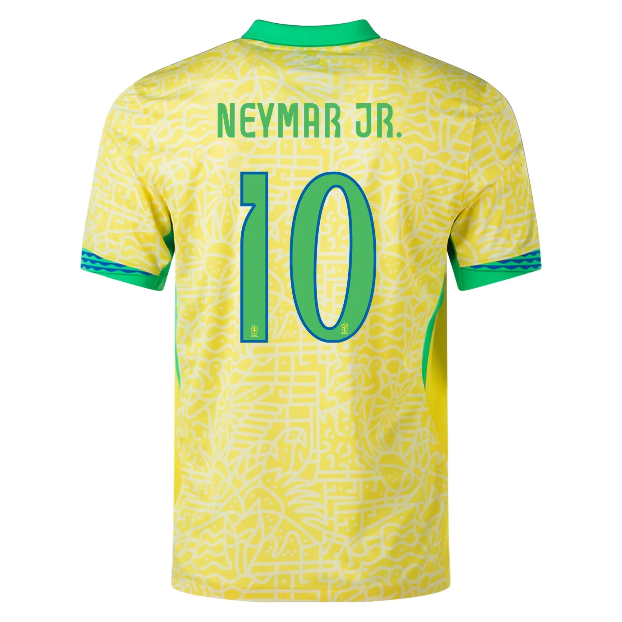 Brazil Authentic Neymar Jr. Home Jersey 24/25 (Dynamic Yellow/Lemon Chiffon/Green Spark)