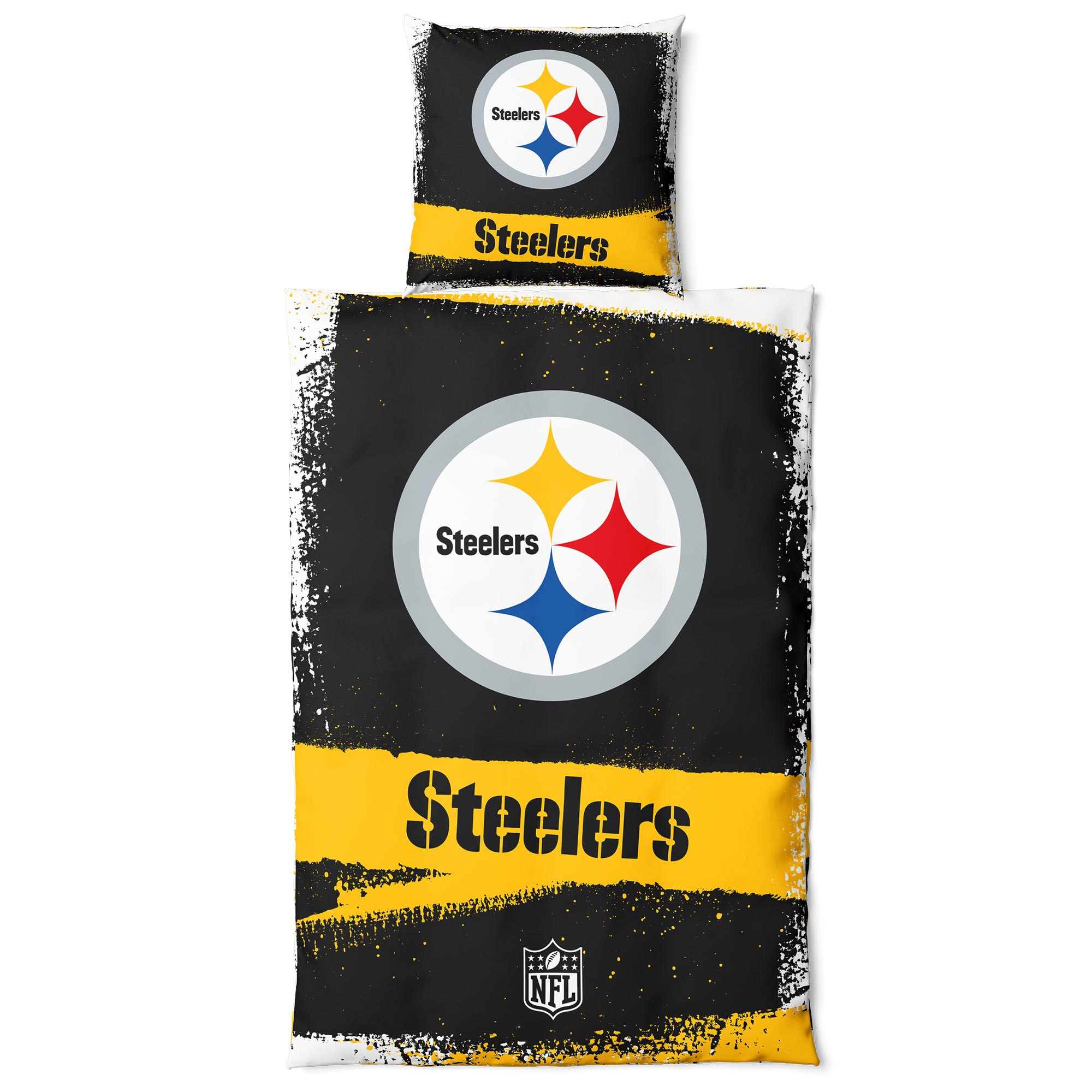 Pittsburgh Steelers Raw NFL Bedding Set