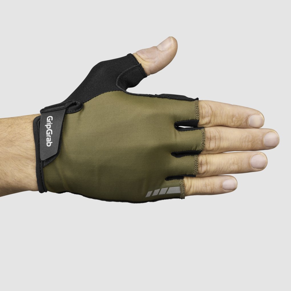 GripGrab RIDE RC Max Padded Short Finger Gloves - Olive Green