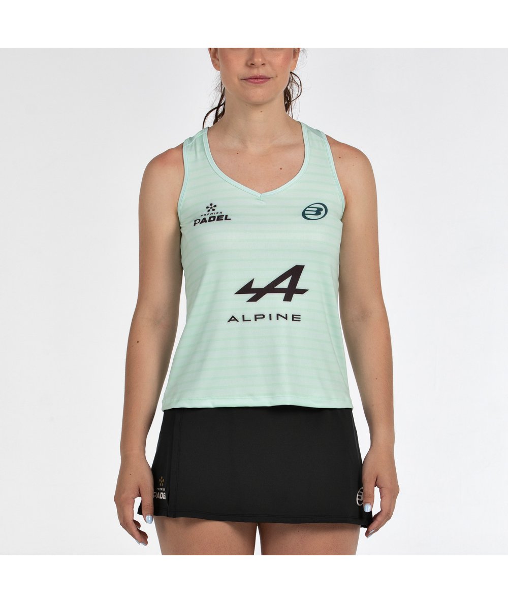 CAMISETA BULLPADEL ADIES CF VERDE AGUA TEJ.BICOLOR