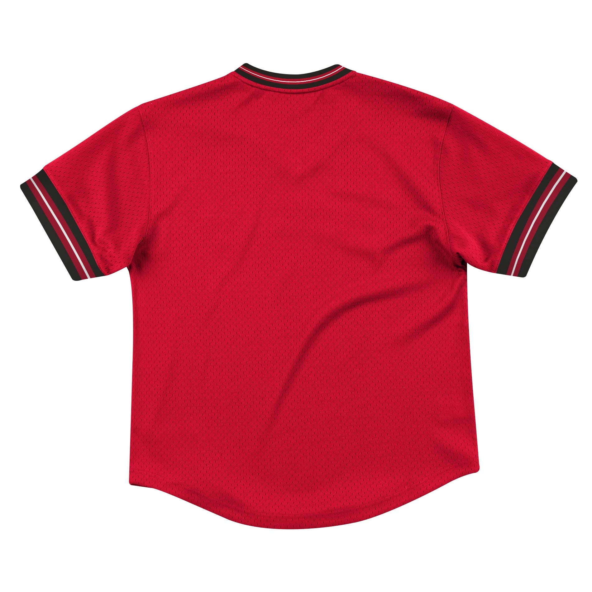 Chicago Bulls Unbeaten Mitchell & Ness NBA V-Neck Mesh Shirt Red
