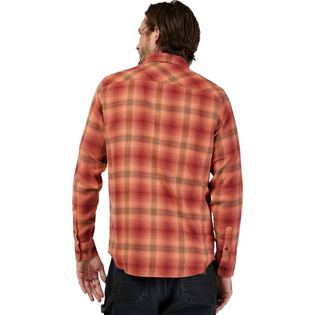 FOX Survivalist Stretch Flannel Shirt Men - rust