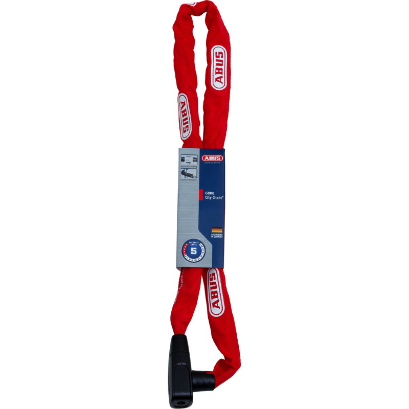 ABUS CityChain 6800 - 110cm Chain Lock - red