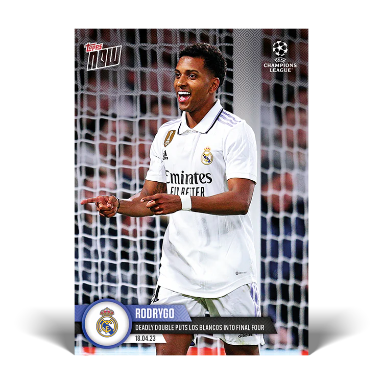 Topps UK - Deadly double puts Los Blancos into final four - UCL TOPPS NOW® Card #99
