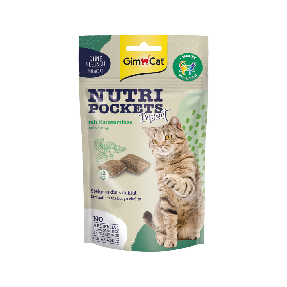 GimCat Nutri Pockets - Insect & Catnip - 60 g