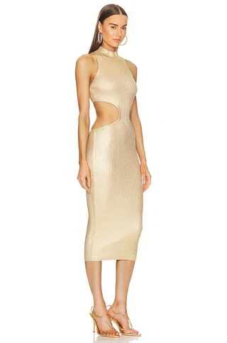x REVOLVE Calista Cut Out Long Midi Dress