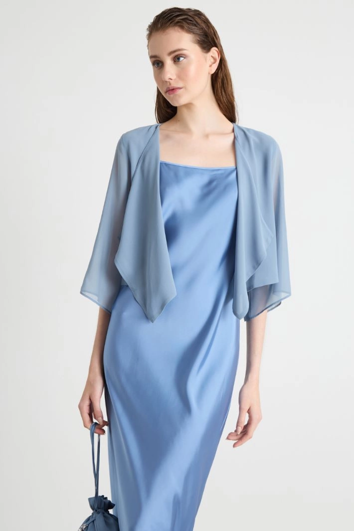 Georgette bolero - LIGHT BLUE