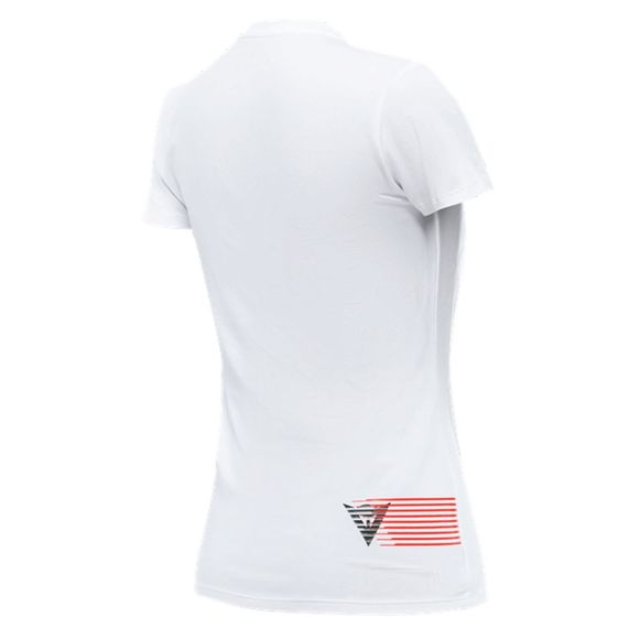 Dainese LOGO WOMEN'S Short Sleeve T-Shirt - White / BlackRef: Dn2013-C796