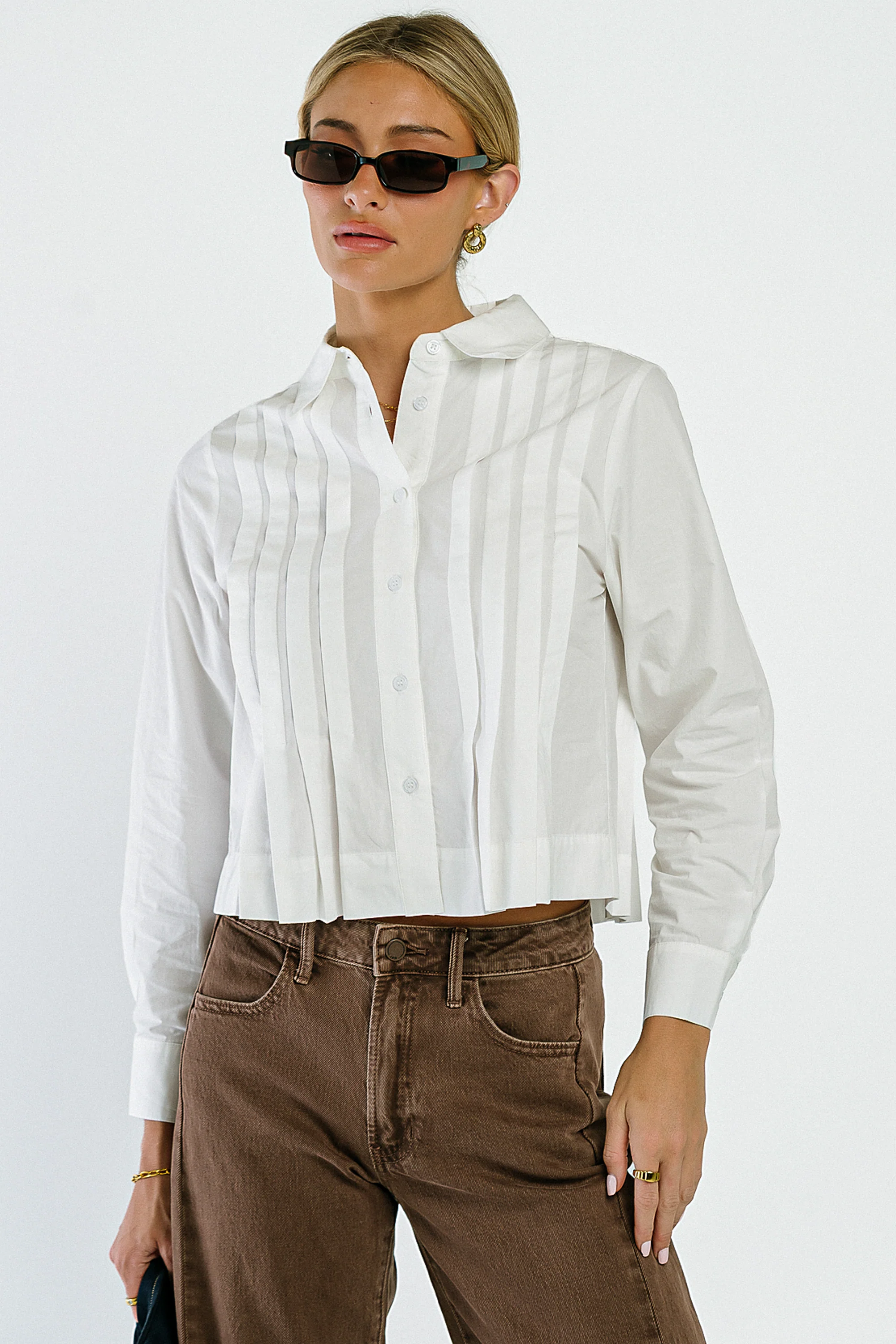 Sadie Pleated Top