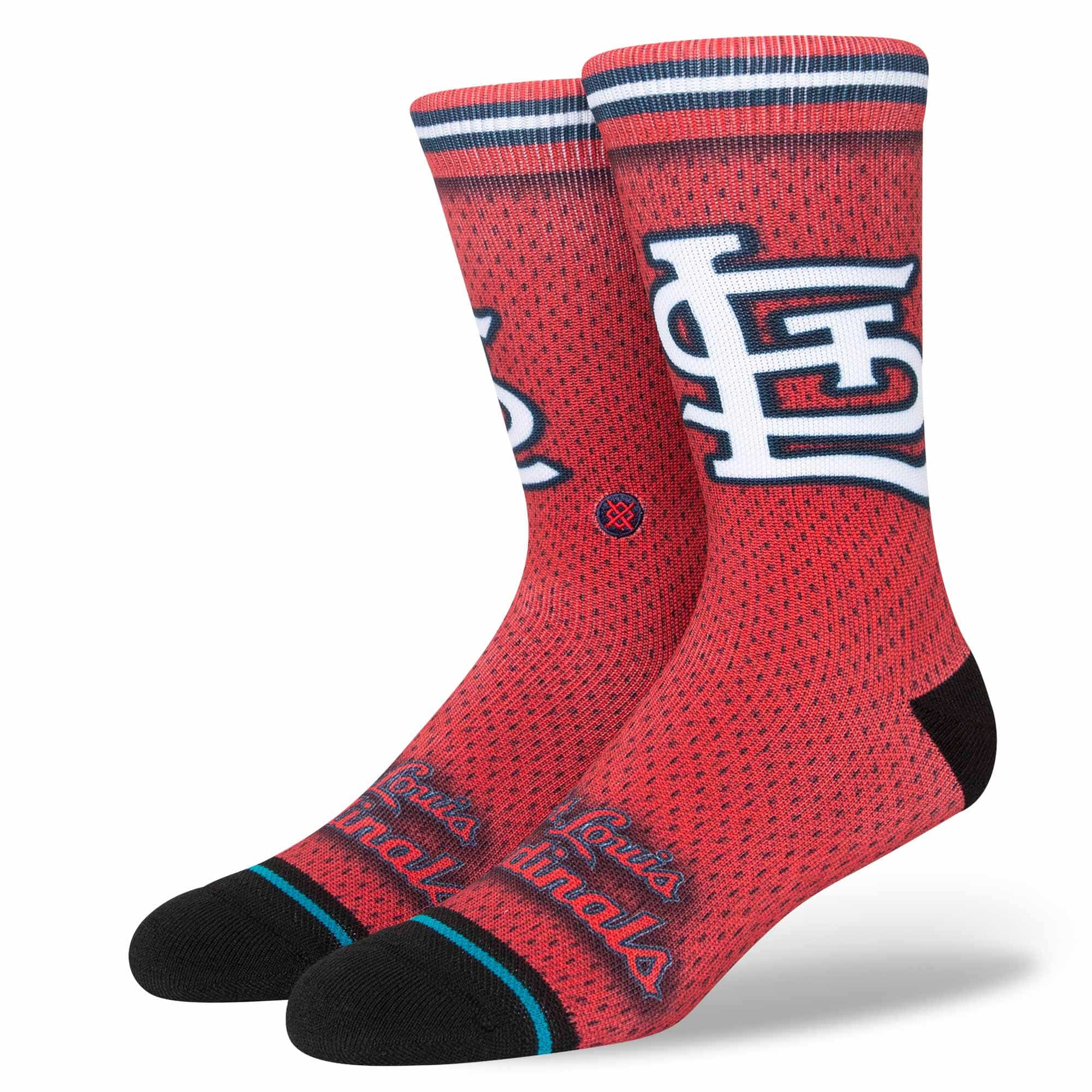 St. Louis Cardinals MLB Batting Practice Stance Crew Socks