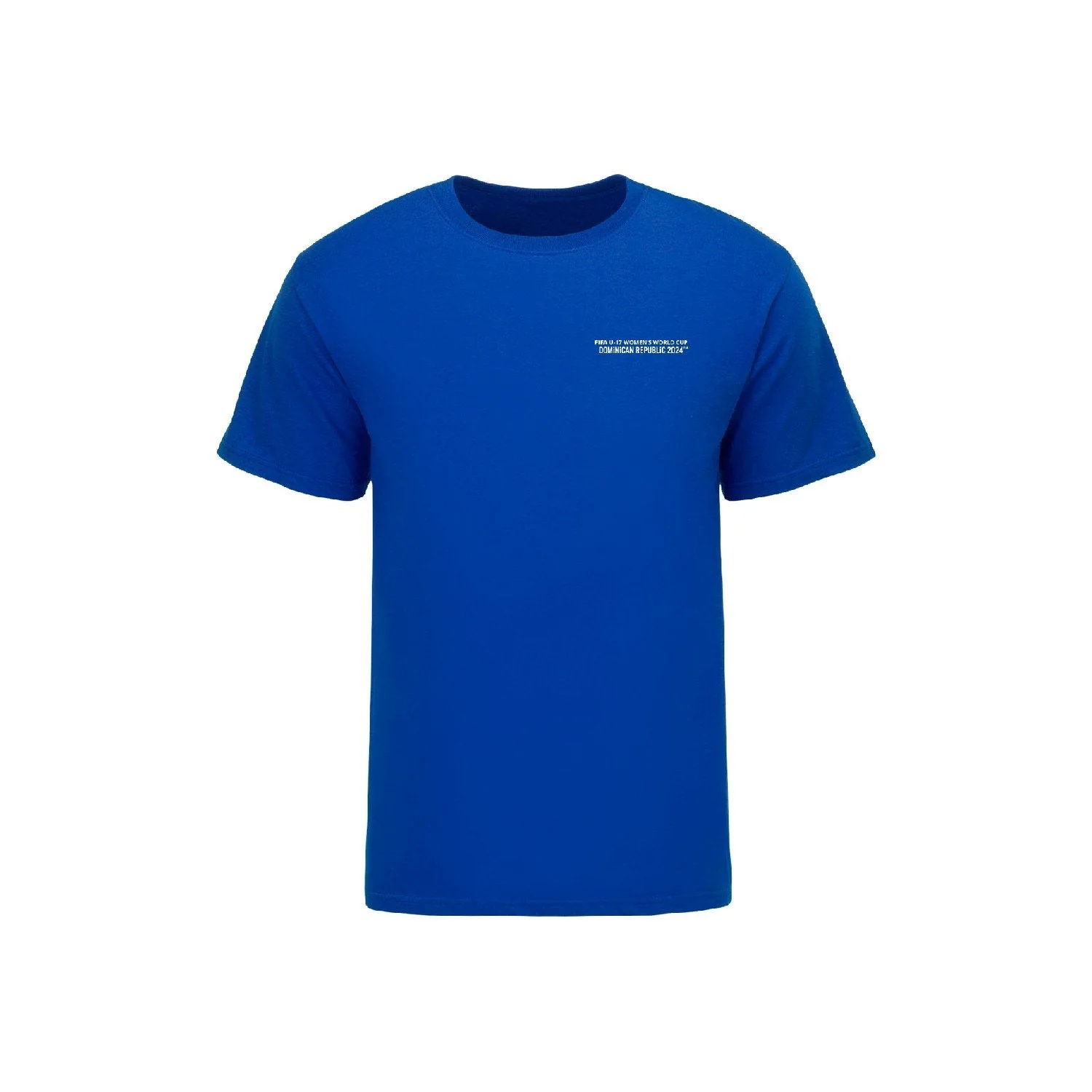 World football competition U-17 Women's World Cup Dominican Republic 2024™ Blue Football Swirl T-Shirt - Men's